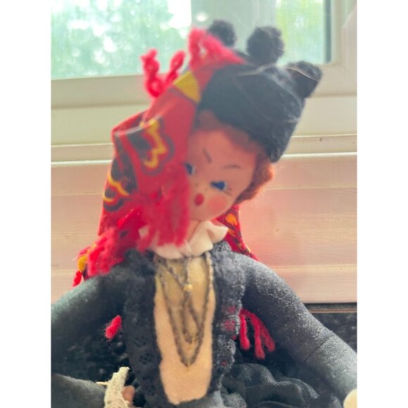Vtg Folk Art Doll from Portugal, Mascotes De Maria Helena Doll, 2 Original Tag - Picture 8 of 10